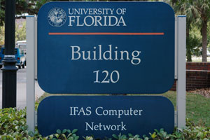 Building 120 - IFAS Computer Network Sign